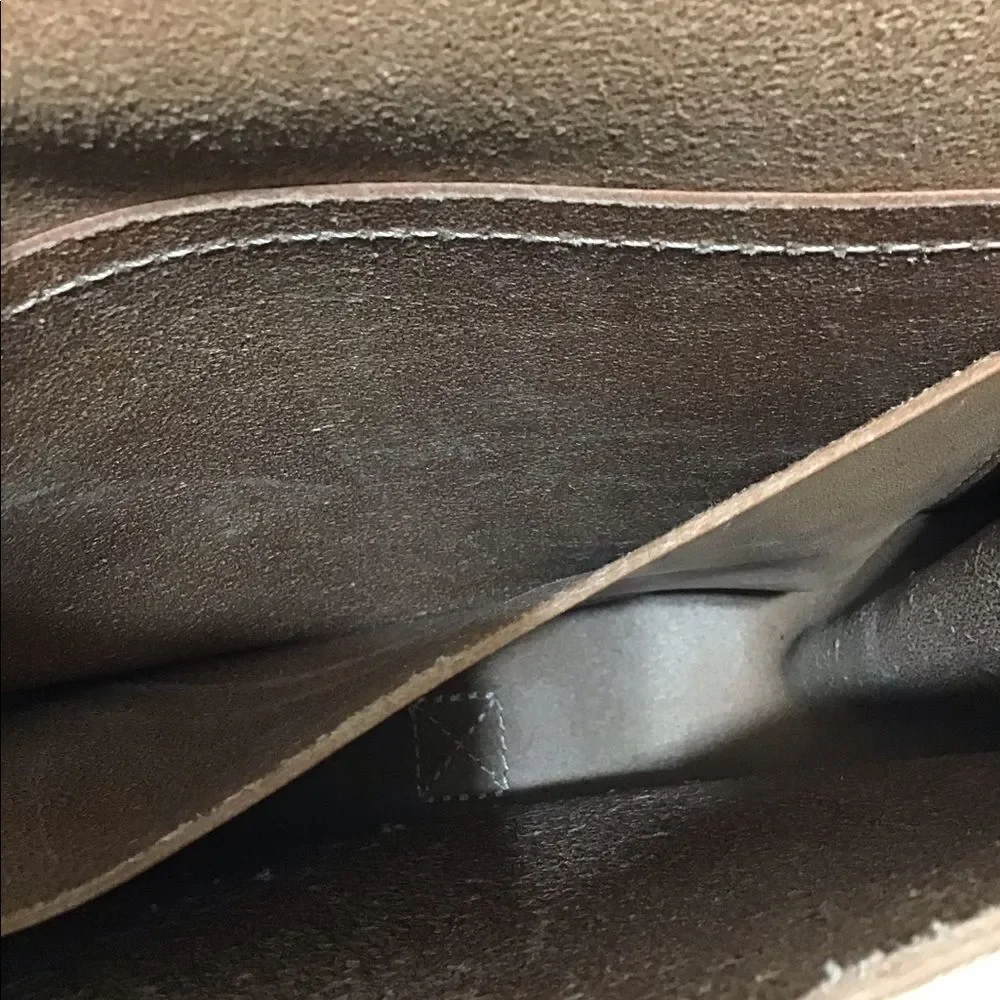 Madewell Leather Whip Stitch Natural Crossbody Bag